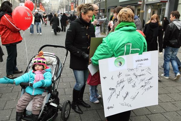 Geslaagde actie onthaalouders in Antwerpen